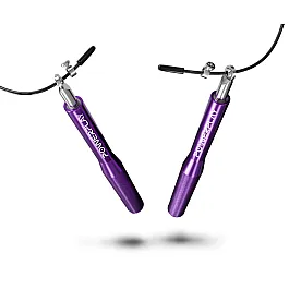 Скакалка швидкісна на підшипниках алюмінієва PowerPlay 4207 Elite Jump Rope Фіолетова (3m.)