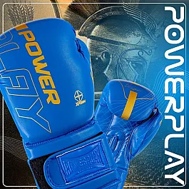 Боксерські рукавиці PowerPlay 3089 Alpha Сині 14 унцій