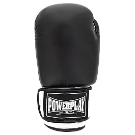Боксерські рукавиці PowerPlay 3004 Classic Чорно-Білі 10 унцій