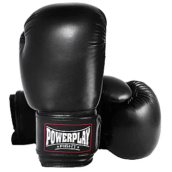 Боксерські рукавиці PowerPlay 3004 Classic Чорні 6 унцій