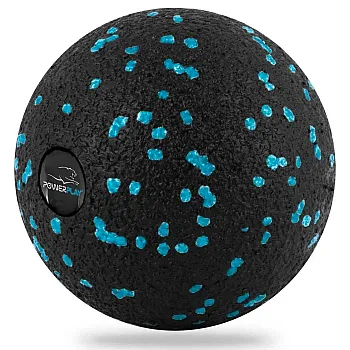 Масажний м'яч PowerPlay PP-4350 Epp Massage Ball (d8) Чорно/Блакитний