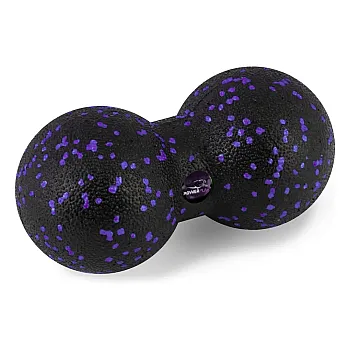 Масажний м'яч подвійний PowerPlay PP-4352 Epp foam peanut ball (d8*16cm.) Чорно/Фіолетовий