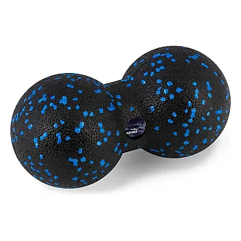 Масажний м'яч подвійний PowerPlay PP-4353 Epp foam peanut ball (d12*24cm.) Чорно/Синій