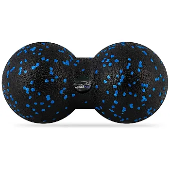 Масажний м'яч подвійний PowerPlay PP-4353 Epp foam peanut ball (d12*24cm.) Чорно/Синій