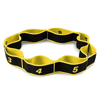 Еспандер з петлями для розтяжки PowerPlay PP_4311 Fitness Band Жовта (88*4см.)