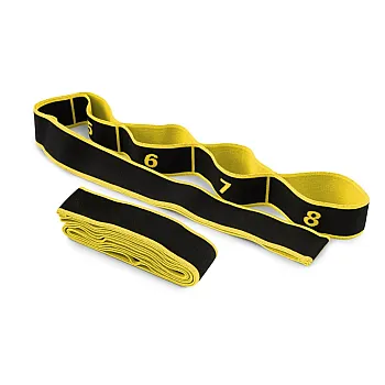 Еспандер з петлями для розтяжки PowerPlay PP_4311 Fitness Band Жовта (88*4см.)
