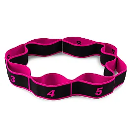 Еспандер з петлями для розтяжки PowerPlay PP_4311 Fitness Band Рожева (88*4см.)
