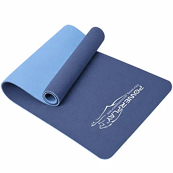 Килимок для йоги та фітнесу PowerPlay 4150 TPE Premium Performance Mat Океанічний (183x61x0.6 см.)