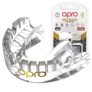 Капа OPRO Gold Braces під брекети доросла (вік 11+) Clearl (art.102506006)