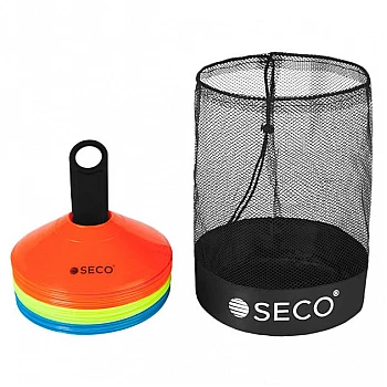 Набор тренировочных фишек SECO® 3 цвета с подставкой и сумкой (30 штук)
