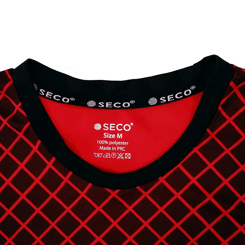 Футбольна форма SECO® Geometry Set чорно-червона фото товару