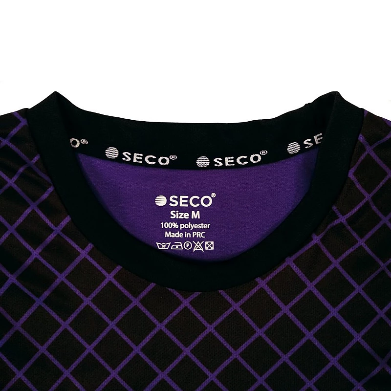 Футбольна форма SECO® Geometry Set чорно-фіолетова фото товару