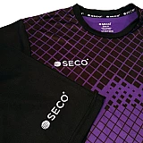 Футбольна форма SECO® Geometry Set чорно-фіолетова фото товару