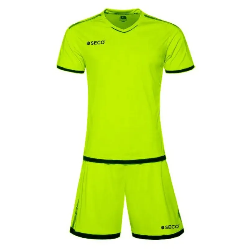 Футбольна форма SECO® Basic Set салатово-чорна фото товару