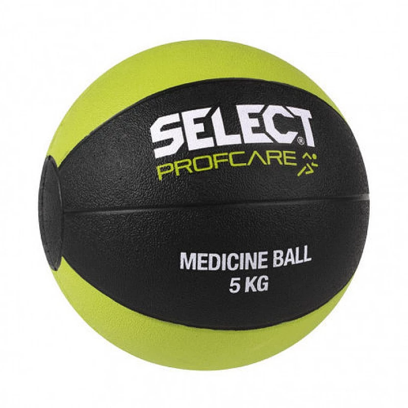 Мяч медицинский SELECT Medicine ball (1 kg)  чорн/салатовий, 5кг фото товара
