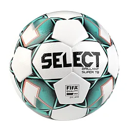 М’яч футбольний SELECT Brillant Super TB (FIFA QUALITY PRO) (043) біло/зелений, 4