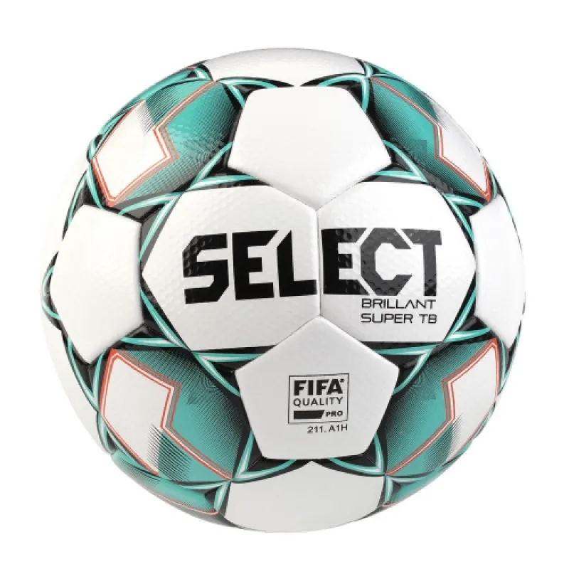 М’яч футбольний SELECT Brillant Super TB (FIFA Quality PRO)  біло/зелений, 4 фото товару