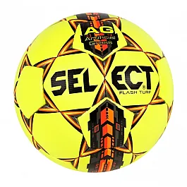 М’яч футбольний SELECT Flash Turf (IMS) (smpl) жовт/сір/помаранч, 5