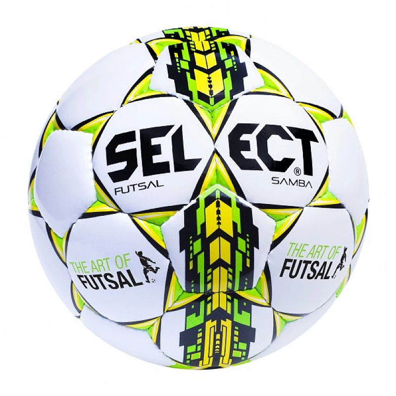Мяч футзальный SELECT Futsal Samba (IMS) (smpl) біл\жовт\чорн, 4