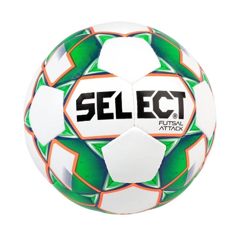 Мяч футзальный SELECT Futsal Attack (smpl) біл/зелений, grain