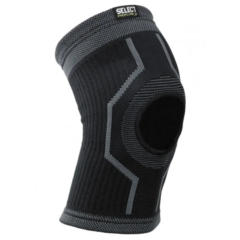 Наколінник SELECT Elastic Knee Support with Hole for Knee Cap (010) чорний, XL