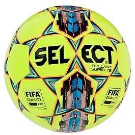 М’яч футбольний SELECT Brillant Super TB (FIFA QUALITY PRO) (042) жовт/біл, 5