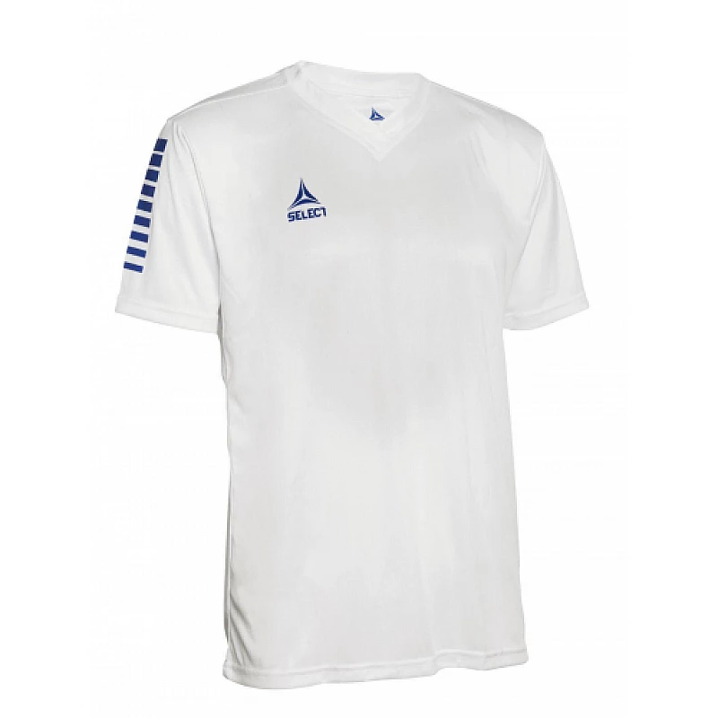 Футболка SELECT Pisa player shirt  біло/синій, M фото товару