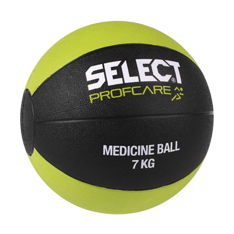 Мяч медицинский SELECT Medicine ball (1 kg)  чорн/салатовий, 7кг фото товара