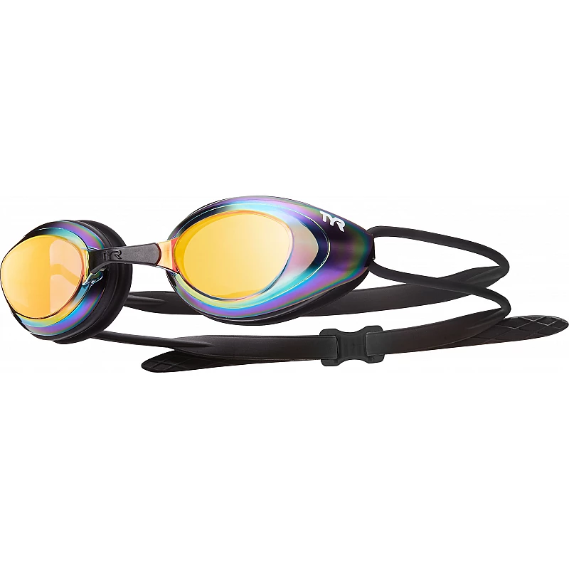 Окуляри TYR Black Hawk Racing Mirrored, Gold/Metal Rainbow/Black