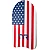 Дошка для плавання TYR Classic Kickboard USA, Red/Navy, Красно-синий
