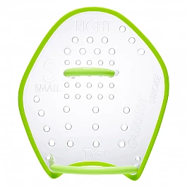 Лопатки для плавання TYR Catalyst Stroke Training Paddles, Зелений, S, CLEAR/ BLACK