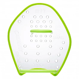 Лопатки для плавання TYR Catalyst Stroke Training Paddles, Зелений, S, CLEAR/ BLACK