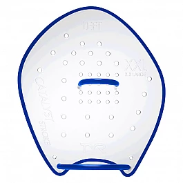 Лопатки для плавання TYR Catalyst Stroke Training Paddles, Синий, XXL, CLEAR/ BLACK