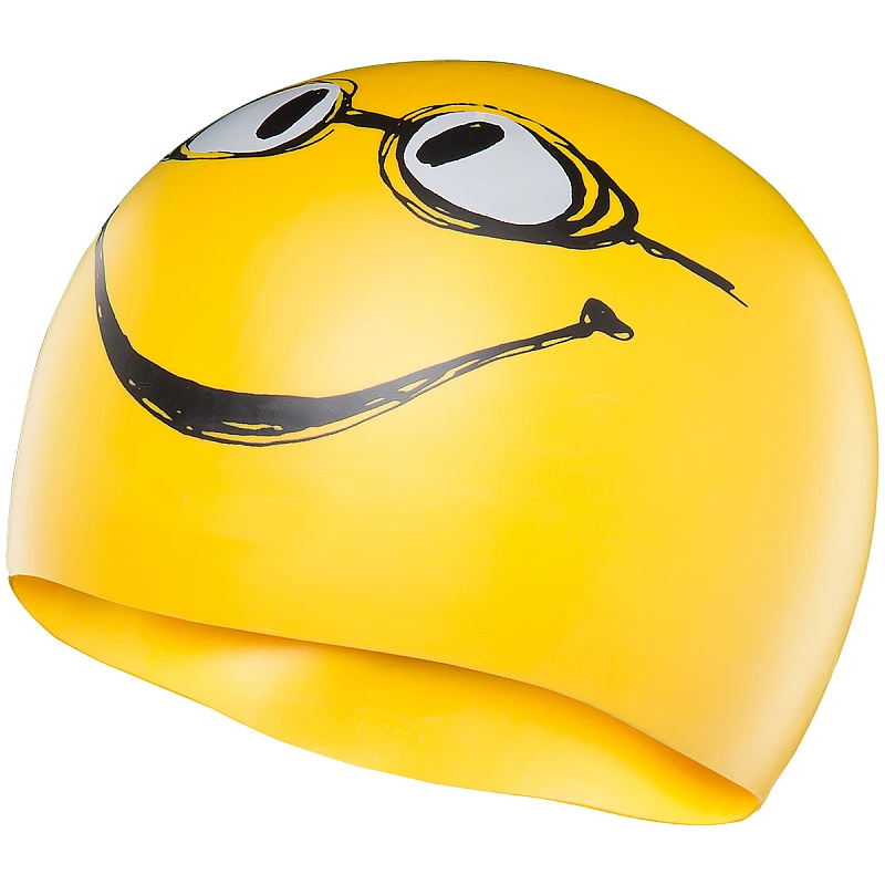 Шапочка для плавання TYR Have A Nice Day Silicone Swim Cap, Yellow, Onesize, Yellow