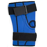 Наколенник неопреновый с утяжками синий фото товару
