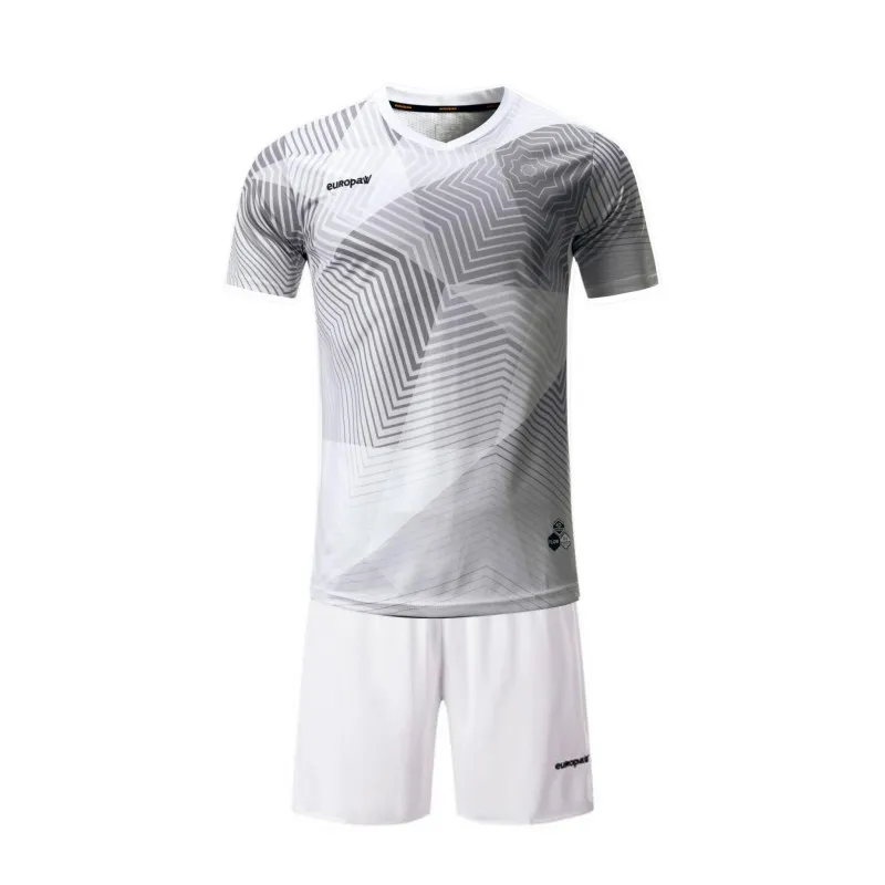 Футбольная форма Europaw 025 бело-серая [S] фото товару