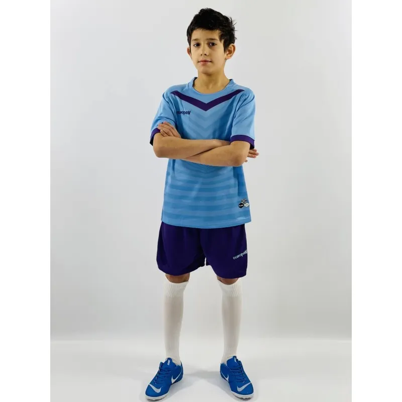 Футбольная форма детская (kid) Europaw 026 голубо-фиолетовая [2XS] фото товару
