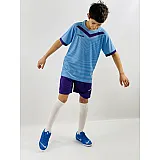 Футбольная форма детская (kid) Europaw 026 голубо-фиолетовая [2XS] фото товару
