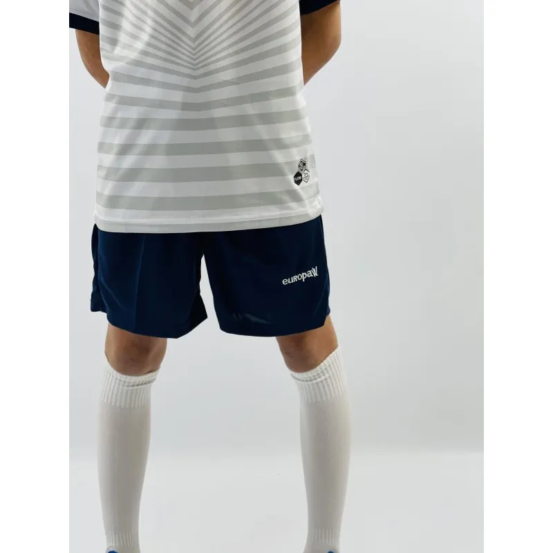 Футбольная форма детская (kid) Europaw 026 бело-т.синяя [2XS] фото товару