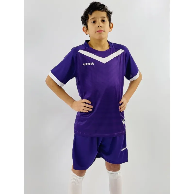 Футбольная форма детская (kid) Europaw 026 фиолетово-белая [2XS] фото товара