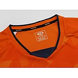 Футбольная форма с длинным рукавом Europaw 027W оранжево-т.синяя [S] фото товару