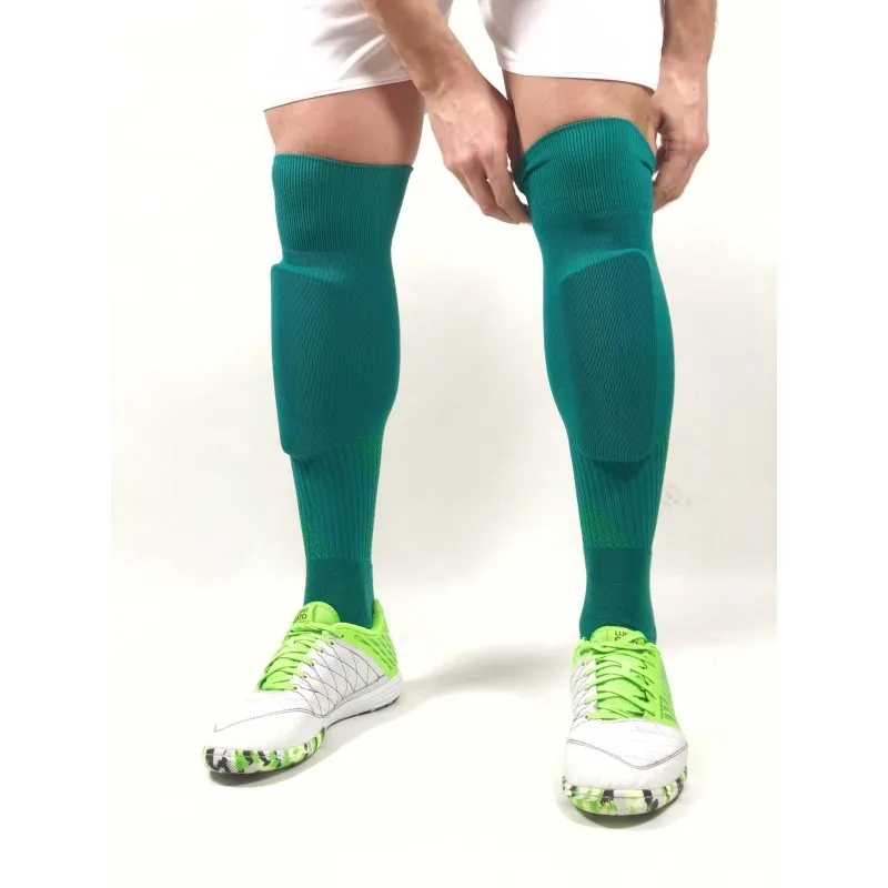 Гетры футбольные Europaw зеленые с трикотажным носком [41-45] фото товару