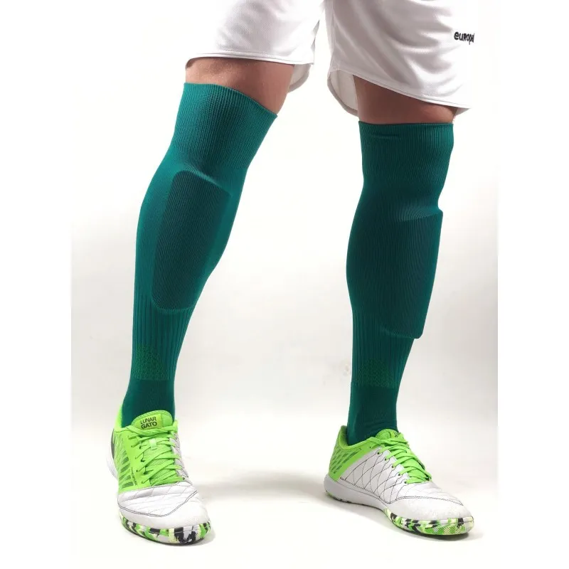 Гетры футбольные Europaw зеленые с трикотажным носком [41-45] фото товару