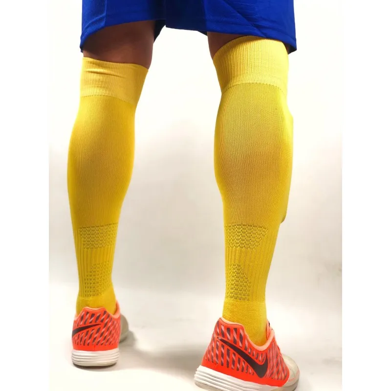 Гетры футбольные Europaw желтые с трикотажным носком [41-45] фото товару