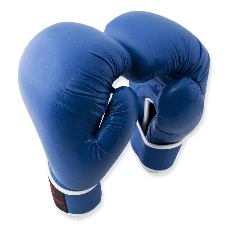 Перчатки боксерские Europaw кожа синие 8 oz фото товару