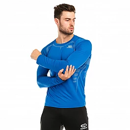 Футболка компрессионная Europaw ls top синяя [XS]