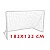 Футбольные ворота Yakimasport 182x122x61 см