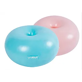 Фітбол  LiveUp  DONUT BALL  блакитний  45х25см