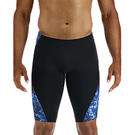 Чоловічі плавки-джаммери TYR Men's Blade Splice Diploria Jammer, Blue, 34, Blue