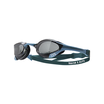 Окуляри для плавання TYR Tracer-X Elite Racing, Smoke/Teal/Teal